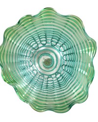 Waterfront 20in Hand Blown Art Glass Wall Decor by  Novel 