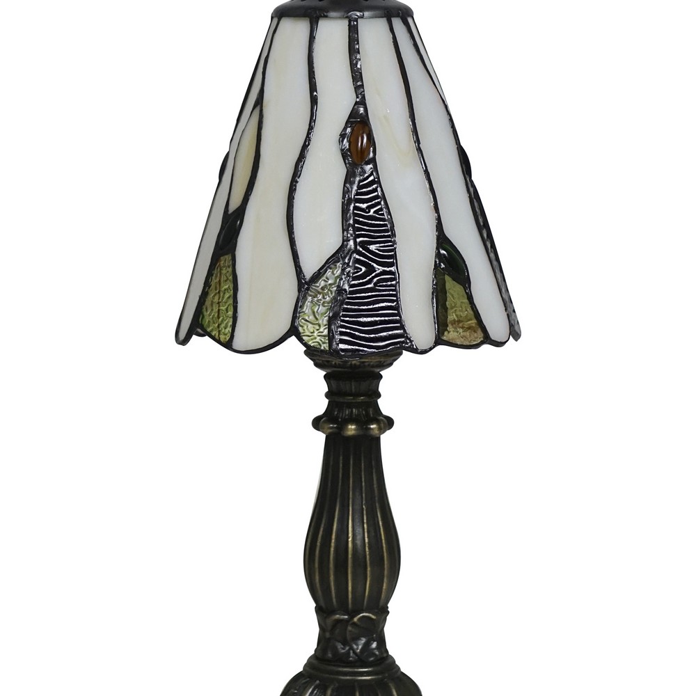 Pasia Tiffany Accent Lamp Antique Brass Lamps