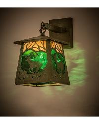 Stillwater Deer at Dawn Hanging Wall Sconce 107760 by   