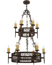 Toscano 12 LT Two Tier Chandelier 120164 by   