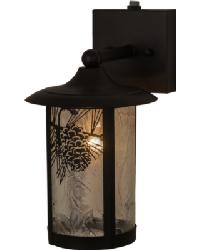 Fulton Winter Pine Solid Mount Wall Sconce 160520 by   