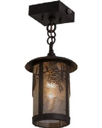 Fulton Winter Pine Mini Pendant 160633 by  American Silk Mills 