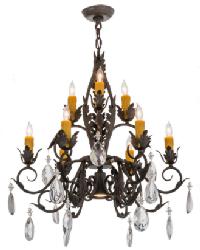 New Country French 9 LT Chandelier 162815 by   