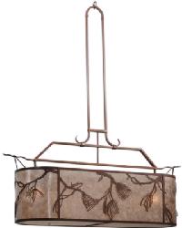 Lone Pine Oblong Inverted Pendant 163765 by  American Silk Mills 