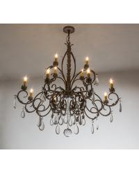 New Country French 12 LT Chandelier 164238 by   