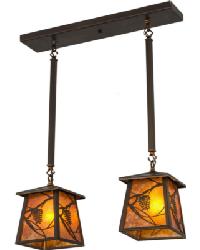 Whispering Pines 2 LT Island Pendant 167245 by   