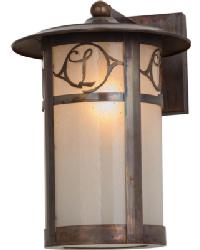 Fulton Personalized Monogram Solid Mount Wall Sconce 167993 by   