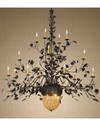 Greenbriar Oak 16 Arm Chandelier 19061 by  Carey Lind 