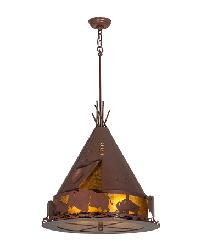 Teepee W Buffalo Pendant 50109 by   