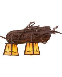 Pine Branch Valley View 2 LT Wall Sconce 65090 by   