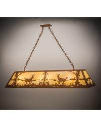 Deer at Lake Oblong Pendant 65420 by  American Silk Mills 