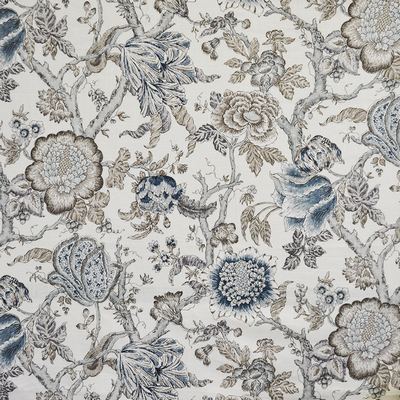 Bryony 136 Alaska in COLOR THEORY-VOL.II TRUE BLUE LINEN/45%  Blend Fire Rated Fabric