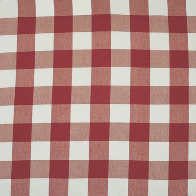 Block Shop 245 Ruby in COLOR WAVES-GARDENIA Red Multipurpose COTTON  Blend Large Check  Buffalo Check  Check   Fabric