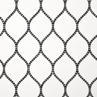 Balcony 528 Jet in COLOR THEORY VOL. V - ROCKSALT Black Drapery COTTON/23%  Blend Fire Rated Fabric Diamond Ogee  CA 117   Fabric
