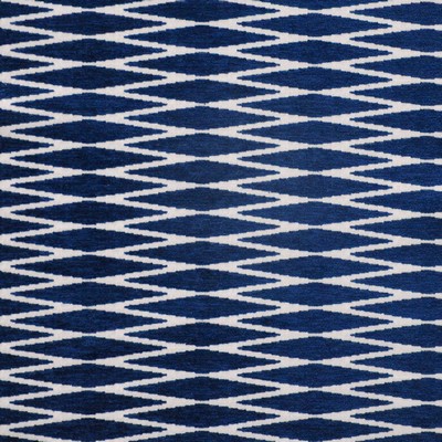 Backgammon 701 Navy in PERFORMANCE WOVENS-PAINTBRUSH Blue Upholstery POLYESTER Patterned Chenille  Geometric  Contemporary Diamond  Heavy Duty Classic Jacquard  Patterned Velvet   Fabric