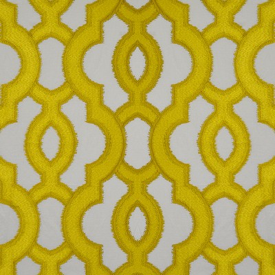 Cappella 914 Gold in TELAFINA XI Gold LINEN/45%  Blend Lattice and Fretwork   Fabric