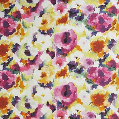 Color Splash 313 Spring in COLOR THEORY-VOL.II FULL BLOOM Drapery COTTON/ Fire Rated Fabric Abstract Floral   Fabric