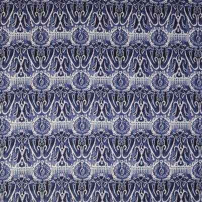 Cusco 102 Riviera in COLOR THEORY-VOL.II TRUE BLUE POLYESTER/17%  Blend Fire Rated Fabric Ikat  Fabric