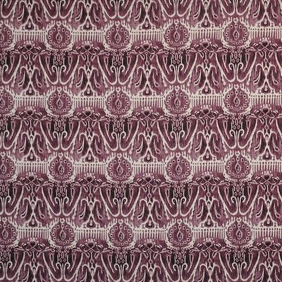 Cusco 317 Scarlet in COLOR THEORY-VOL.II FULL BLOOM Red POLYESTER/17%  Blend Fire Rated Fabric Ikat  Fabric