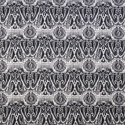Cusco 451 Ebony in COLOR THEORY-VOL.II ROCKSTAR Black POLYESTER/17%  Blend Fire Rated Fabric Ikat  Fabric