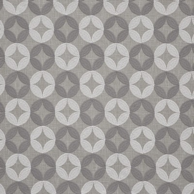 Coronet 808 Grey Owl in COLOR THEORY-VOL.IV MOONSTONE Grey POLYESTER/30%  Blend Circles and Swirls Contemporary Diamond   Fabric