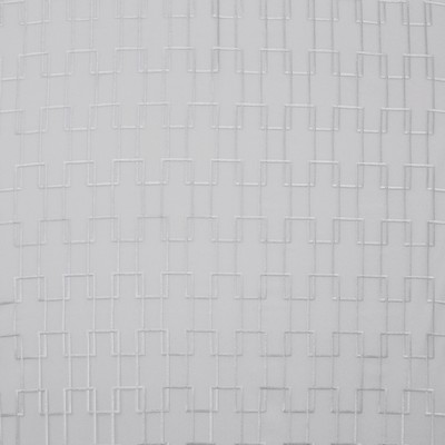 Edie 1004 Palladium in SHEER STYLE Silver POLYESTER  Blend Fire Rated Fabric NFPA 701 Flame Retardant   Fabric