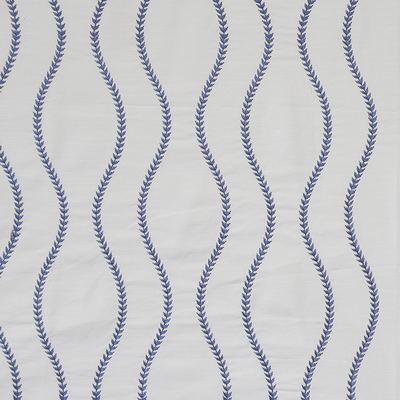 Francoise 106 Bluejay in COLOR THEORY-VOL.II TRUE BLUE Blue Multipurpose COTTON/25%  Blend Fire Rated Fabric Medium Duty Wavy Striped   Fabric