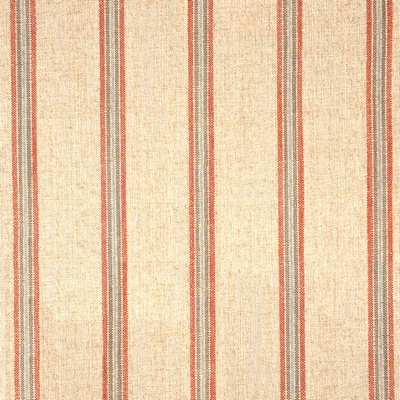 Fenced In 527 Rustic in STRIPES & CHECKS Orange Drapery POLYESTER/20%  Blend High Performance Striped   Fabric