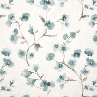 Hokkaido 319 Teal in COLOR THEORY VOL. V - SORBET Green Multipurpose COTTON Jacobean Floral  Modern Floral Oriental   Fabric