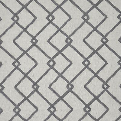 Insets 402 Ash in COLOR THEORY-VOL.II ROCKSTAR Grey COTTON/25%  Blend Fire Rated Fabric Trellis Diamond   Fabric