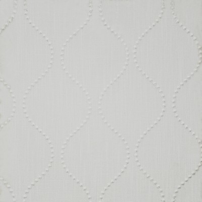 INTERSTELLAR                   454 WHITE in COLOR THEORY-VOL.III LONDON FO Drapery POLYESTER  Blend Diamond Ogee  Wavy Striped   Fabric