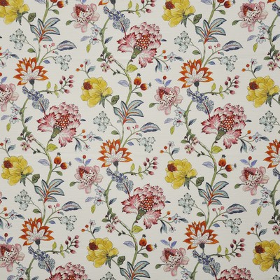 Isadora 436 Hothouse in COLOR WAVES-NEAPOLITAN Multi COTTON  Blend Fire Rated Fabric Medium Duty CA 117  NFPA 260  Modern Floral Vine and Flower   Fabric