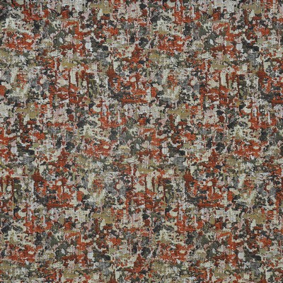 Impressionist 803 Brick in PW-VOL.IV BOUDOIR Red VISCOSE/23%  Blend Fire Rated Fabric Abstract  High Performance CA 117  NFPA 260   Fabric