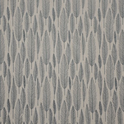 Juniper 625 Echo in COLOR THEORY-VOL.IV BLUE CRUSH Grey POLYESTER/48%  Blend Fire Rated Fabric Birds and Feather   Fabric