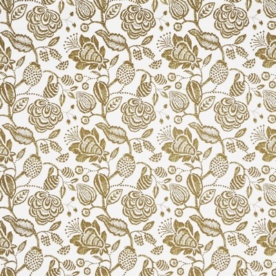 Jacob 658 Caramel in COLOR WAVES-NOMAD Beige COTTON/25%  Blend Fire Rated Fabric Medium Duty CA 117  Line Drawn Flower   Fabric