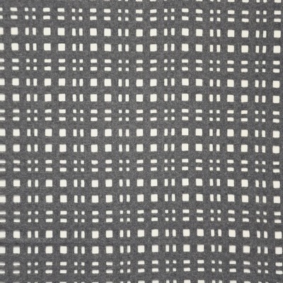 Owen 101 Slate in TELAFINA XII Grey VIRGIN  Blend Small Check  Check   Fabric