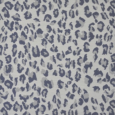 Panthera 611 Sapphire in PW-VOL.II ALFRESCO Blue Upholstery POLYESTER  Blend Fire Rated Fabric Animal Print  Patterned Crypton  High Performance CA 117  NFPA 260   Fabric