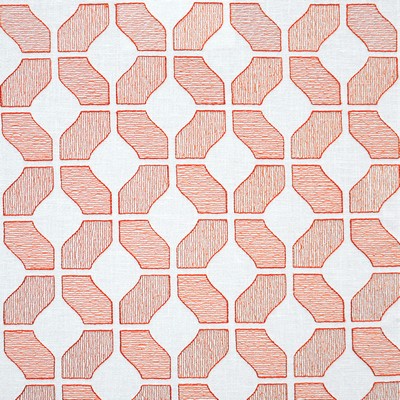 Parenthesis 304 Cinnamon in COLOR THEORY VOL. V - SORBET Orange Multipurpose COTTON/25%  Blend Fire Rated Fabric Geometric  Diamond Ogee  CA 117   Fabric
