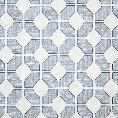 Parenthesis 330 Turkish Tile in COLOR THEORY VOL. V - SORBET Blue Multipurpose COTTON/25%  Blend Fire Rated Fabric Geometric  Diamond Ogee  CA 117   Fabric