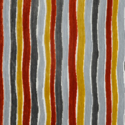 Palisade 708 Molten in PERFORMANCE WOVENS-PAINTBRUSH Grey Upholstery POLYESTER/15%  Blend High Wear Commercial Upholstery Striped  Patterned Velvet   Fabric