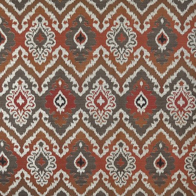 Resplendent 705 Copper in PW-VOL.II CANYON Gold Upholstery RAYON/34%  Blend Fire Rated Fabric Southwestern Crypton  Heavy Duty CA 117  NFPA 260  Ikat  Fabric