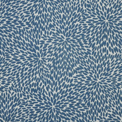 Rosaprima 746 Tropical in PERFORMANCE WOVENS-PAINTBRUSH Blue Upholstery POLYESTER Heavy Duty Medium Print Floral  Classic Jacquard   Fabric