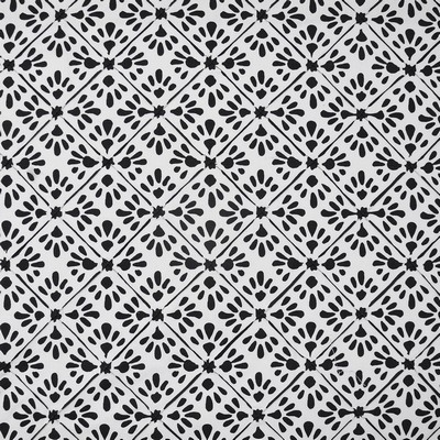 Sundrop 301 India Ink in COLOR WAVES-DOMINO EFFECT Black Drapery POLYESTER  Blend Floral Diamond  Contemporary Diamond   Fabric