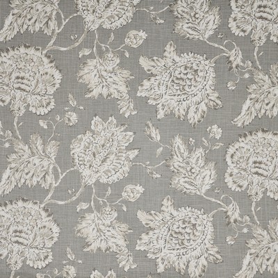 Sigrid 676 Autumn in COLOR WAVES-NOMAD Grey LINEN/45%  Blend Fire Rated Fabric Medium Duty CA 117  NFPA 260  Jacobean Floral  Floral Linen   Fabric