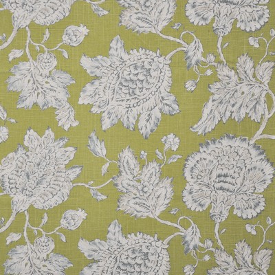 Sigrid 831 Willow in COLOR WAVES-RIVIERA Green LINEN/45%  Blend Fire Rated Fabric Medium Duty CA 117  NFPA 260  Jacobean Floral  Floral Linen   Fabric