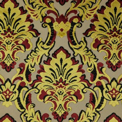 Vintage Chic 631 Jewel in CLASSIC VELVETS POLYESTER/50%  Blend Fire Rated Fabric Modern Contemporary Damask  Patterned Velvet   Fabric