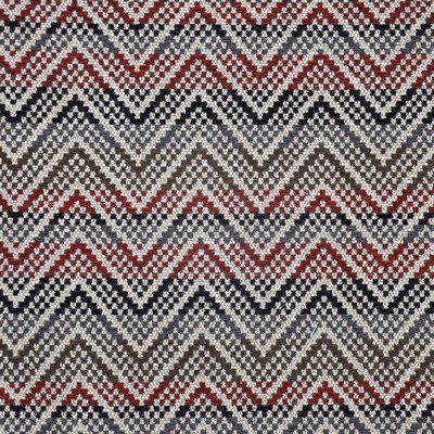 Vallejo 704 Volcano in PERFORMANCE WOVENS-PAINTBRUSH Black Upholstery POLYESTER High Wear Commercial Upholstery Classic Jacquard  Zig Zag   Fabric