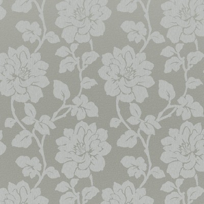 Winter Garden 607 Mineral in WIDE-WIDTH DRAPERY II Grey POLYESTER/26%  Blend Fire Rated Fabric CA 117  NFPA 260  Vine and Flower  Traditional Floral   Fabric