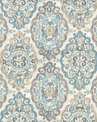 Scroll Medallion Blue Steel by   