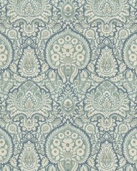Shiraz Damask Aquamarine by   